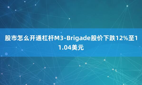 股市怎么开通杠杆M3-Brigade股价下跌12%至11.04美元